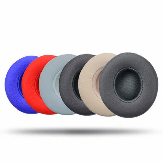【2個セット】Beats Solo 2 Solo 3 Wireless イヤーパッド 1ペア Beats Solo 2 有線 交換用イヤークッション Beats Solo 2/Solo 3対応 交換用イヤーパッド ヘッドホンパッド 耳パッド ヘッドホン イヤーパッド 取り付け簡単 プロテインレザー ヘッドフォンカバー