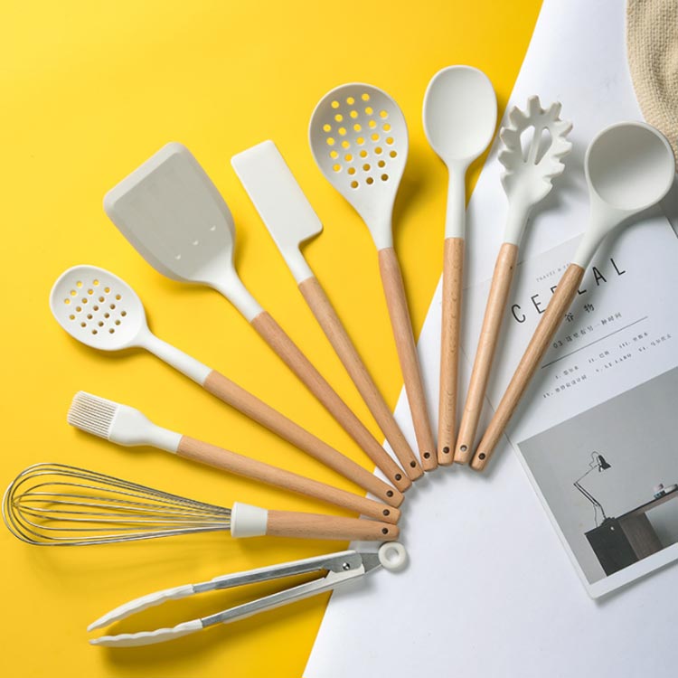 お得なキッチンツール11点セット キッチンツール セット シリコン 北欧 かわいい 可愛い 調理器具 セット 調理道具セット キッチンツール キッチン 調理道具 スプーン ブラシ スプーンおたま トング 泡立て器 調理用品 pica-holic-10003582 Picaholic サンプル画像3