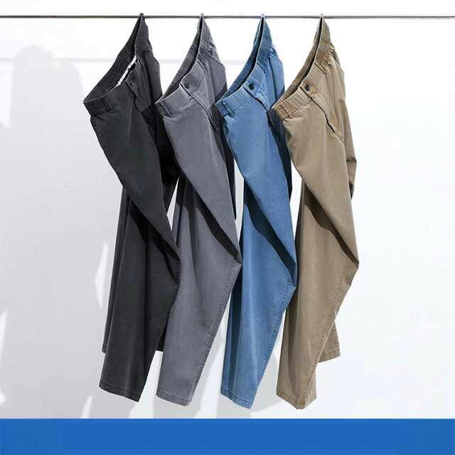 デニムパンツ 涼しい 冷感デニム メンズ ロングパンツ ストレートパンツ ウェスト...