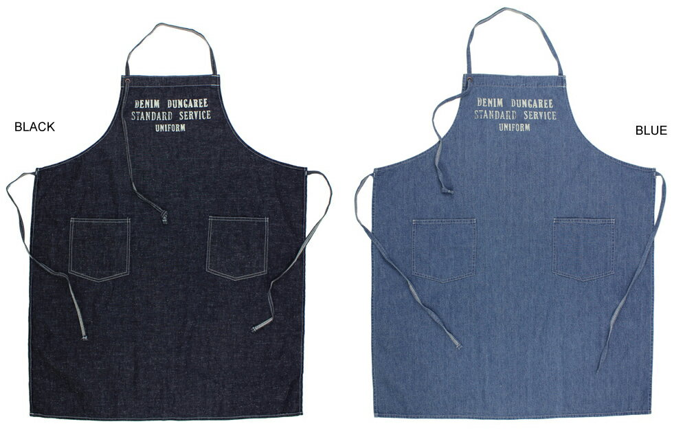 【デニム＆ダンガリー DENIM DUNGAREE】STANDARD SERVICE UNIFORM デニム エプロン M 【922014】レディースサイズ