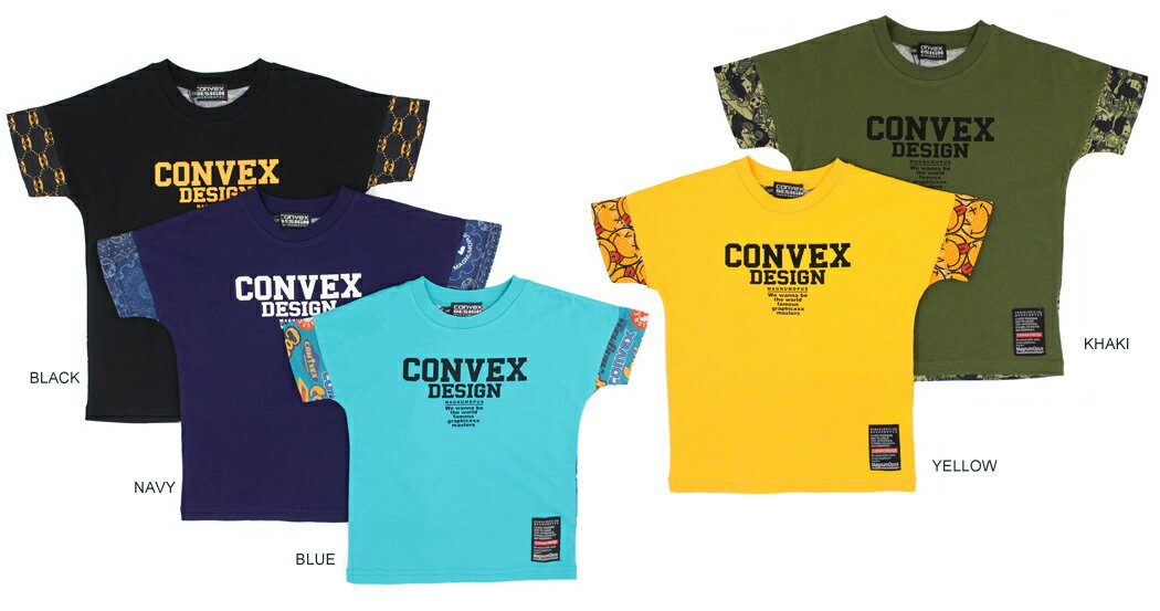 【セール　コンベックス　CONVEX　子供服】バック総柄ビックTシャツ (110-160)のサムネイル