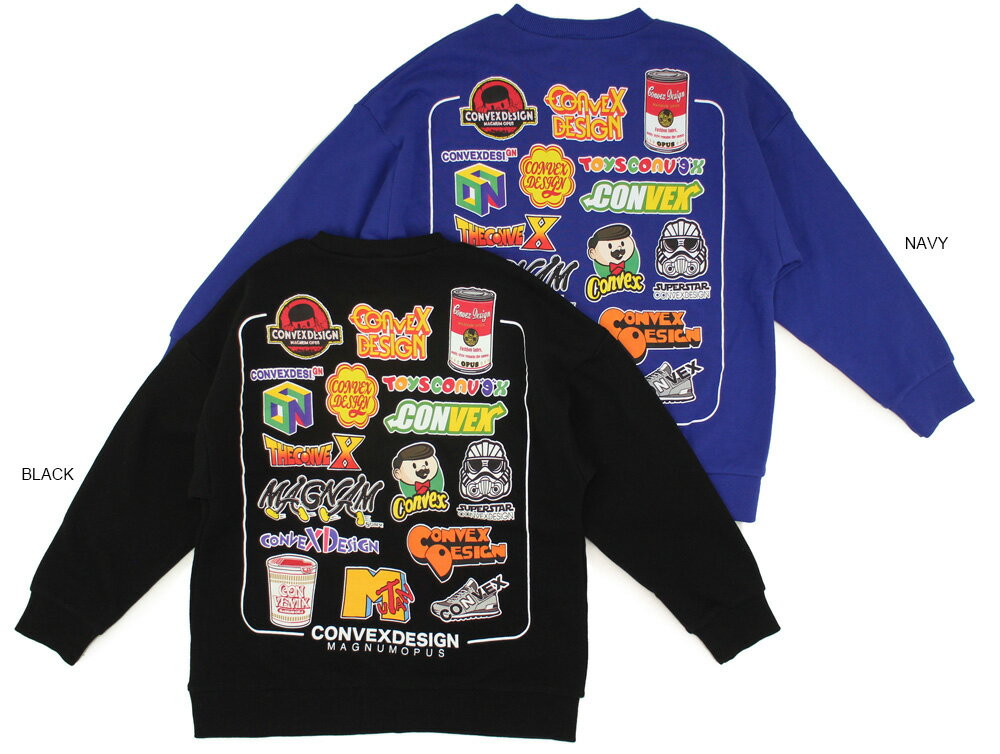 セール【コンベックス　CONVEX　子供服】フェイマスアイコン / BIGトレーナー (130・150)