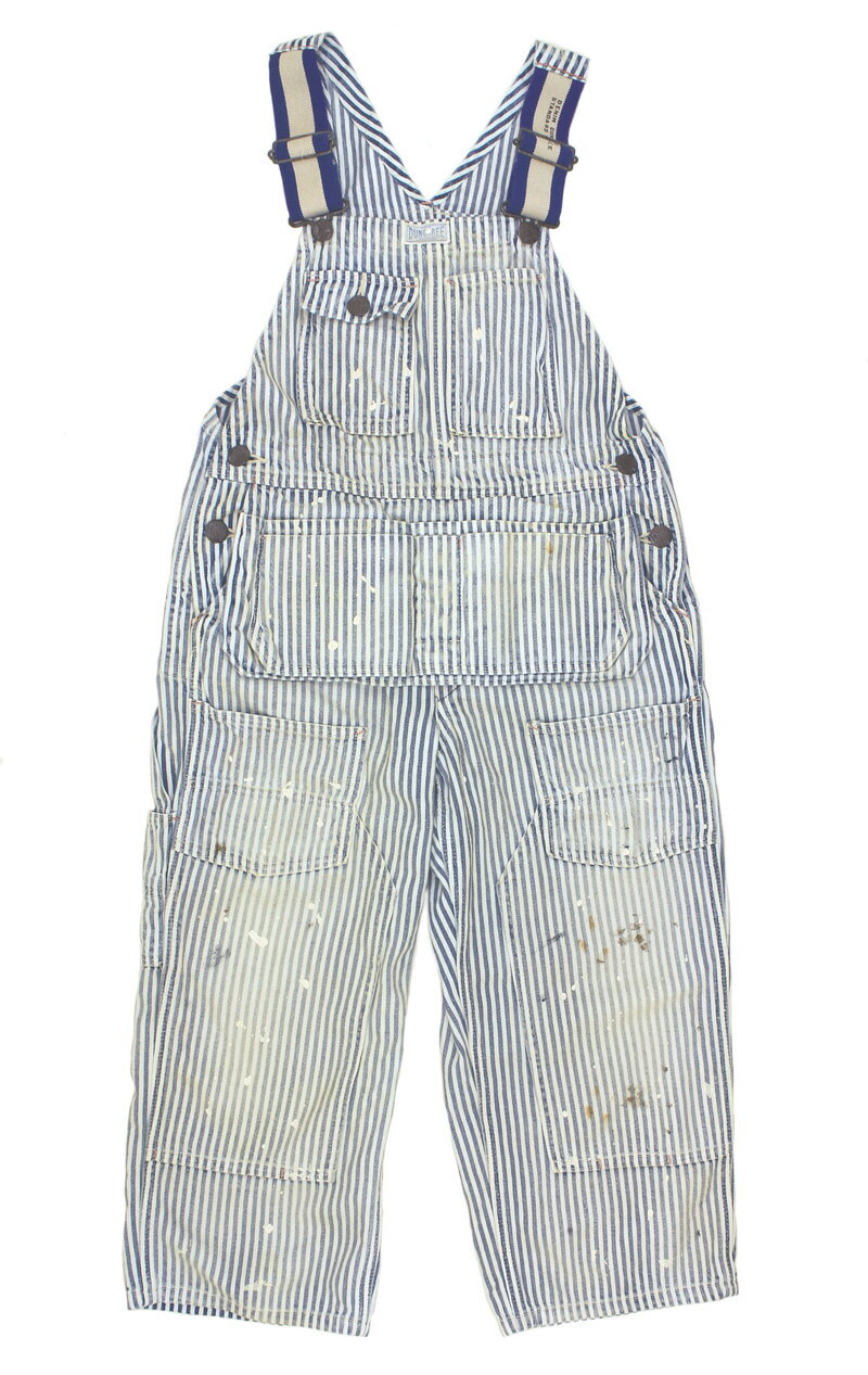 楽天PICADOR【デニム＆ダンガリー　DENIM DUNGAREE】ヒッコリー オーバーオール （130） 【22520701】