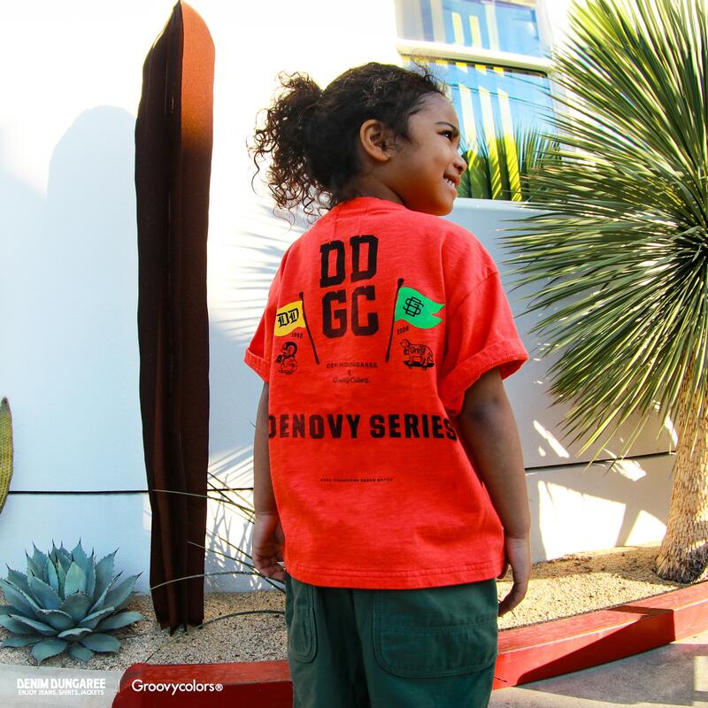 【デニム＆ダンガリー　DENIM DUNGAREE】テンジク DDGC DENOVY SERIES TEE (150-160)【22521483】
