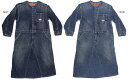 【セール デニム＆ダンガリー DENIM DUNGAREE】8ozネップデニム OP (130)9分丈【718901】