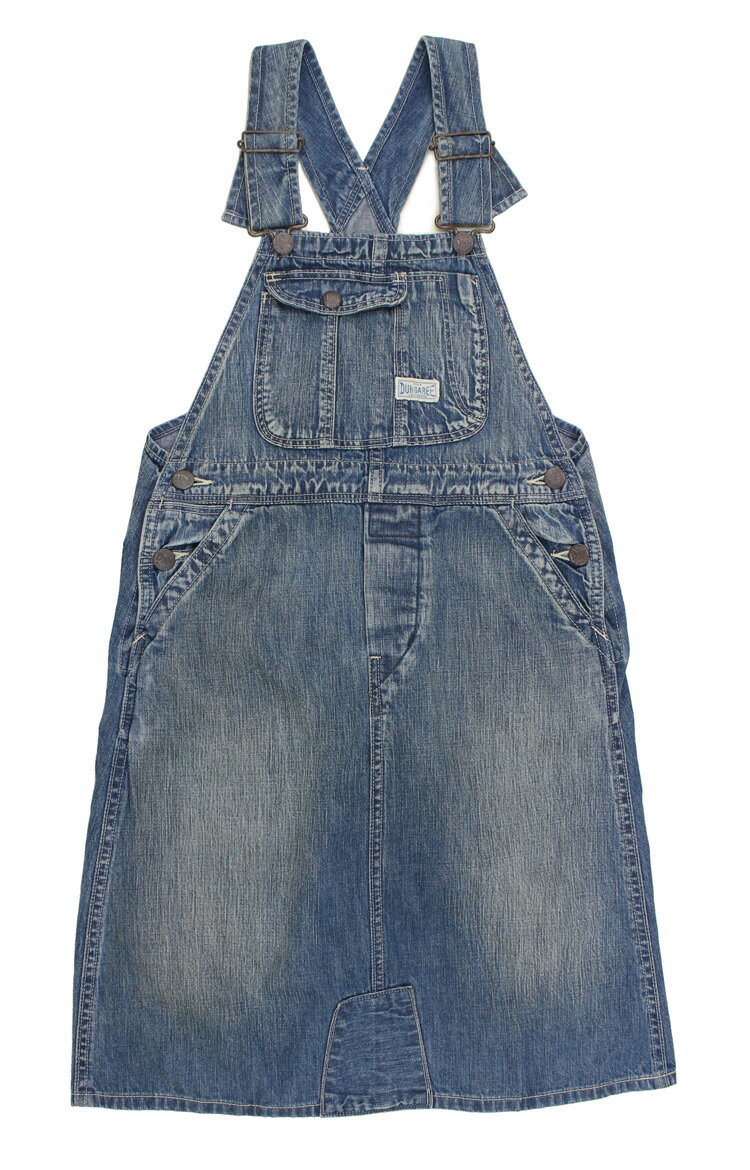 【セール　デニム＆ダンガリー　DENIM DUNGAREE】8OZデニム JSK (01) 9分丈【738701】