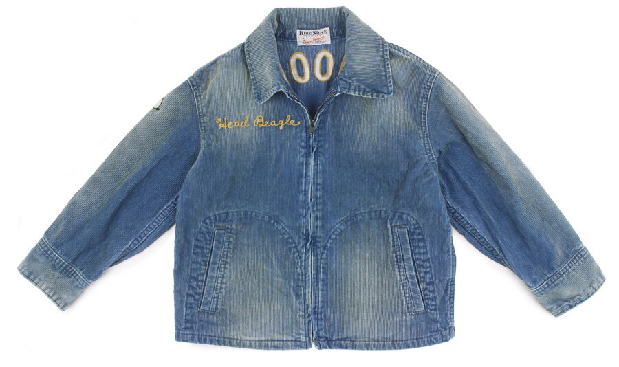 【デニム&ダンガリー DENIM DUNGAREE】インディゴ コールテン SNOOPY JK (125)【22581290】