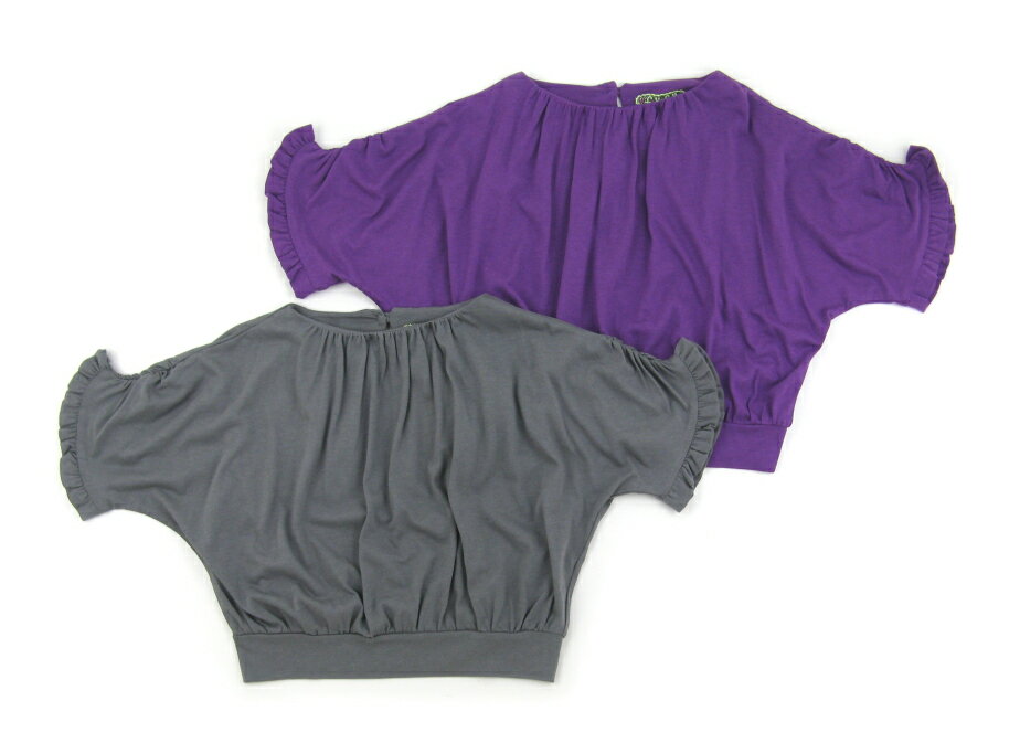 乐天商城 - 【セール fafa/フェフェ トップス KIDS】GOLDY(Tops)(120)レーヨン混の柔らかな天竺素材/ゆったりシルエットの無地カットソー