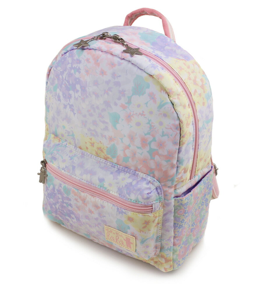 【fafa/フェフェ ベビーリュック】DUFF (S) (Rucksack/BABY)/ラベンダーマルチフラワー/Sサイズ/2歳〜5歳くらい/容量約5.5L/ポリエステル素材で軽い【6177-0006】