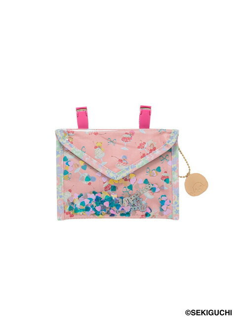 【fafa/フェフェ クリップポーチ】AVA (clip pouch)/バブルガムピンクモンチッチ/移動式ポケット