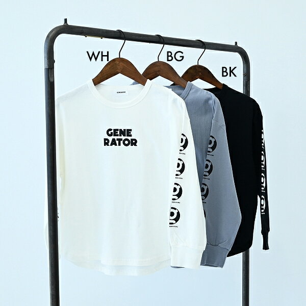 乐天商城 - 【 セール　ジェネレーター　GENERATOR】L/S ラウンド Tシャツ (M/110-120)