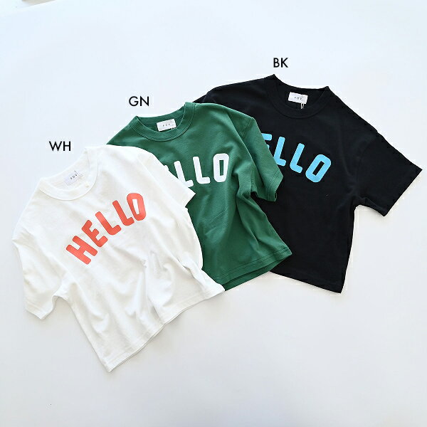 【セール　フォブ FOV】HELLO Tシャツ (M-XL/110-160)【605412】