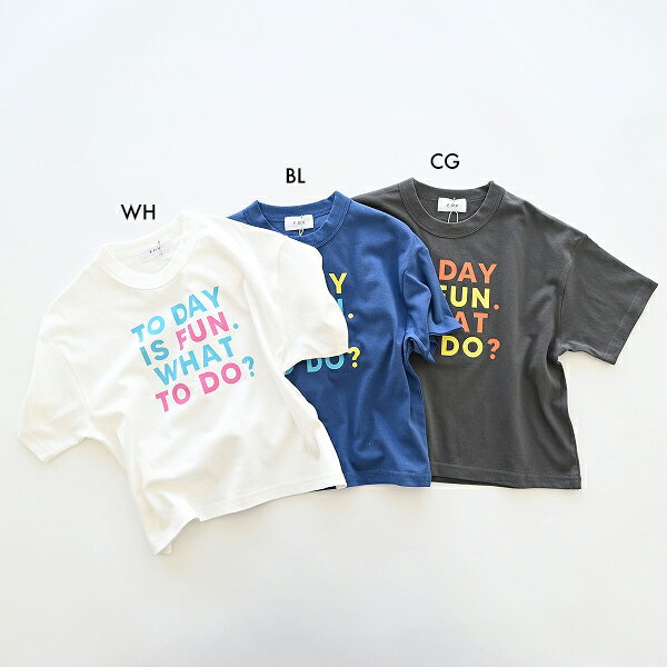【セール　フォブ FOV】TODAY IS FUN Tシャツ (M-XL/110-160)【605471】