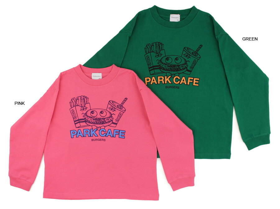 テンジク PARK CAFE BURGER L/S TEE (150-160)