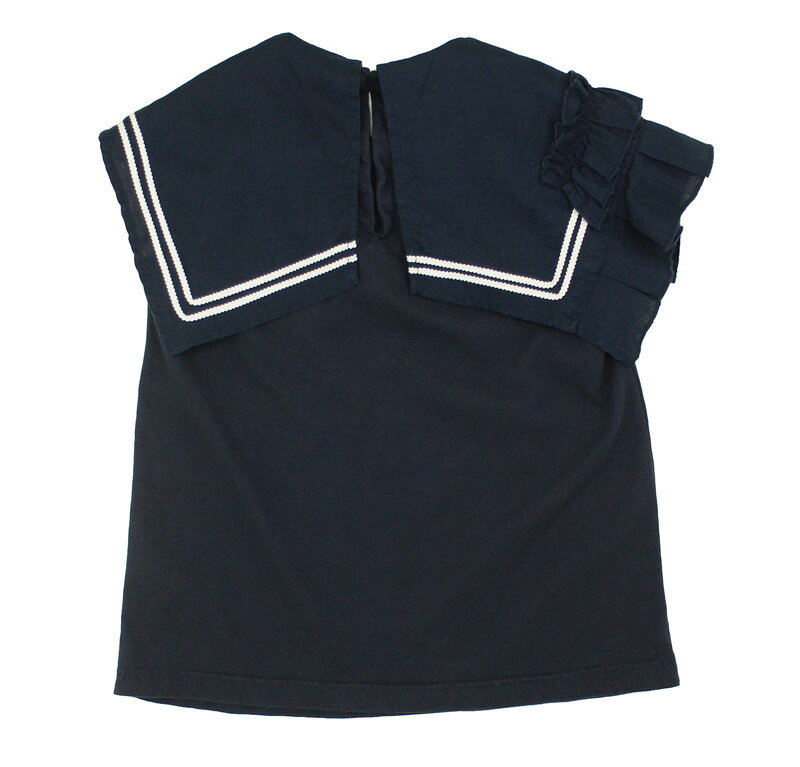 【セール　ゴートゥーハリウッド GO TO HOLLYWOOD】アシンメトリー セーラーカラー ノースリーブ TEE (01-02) 【32520401】