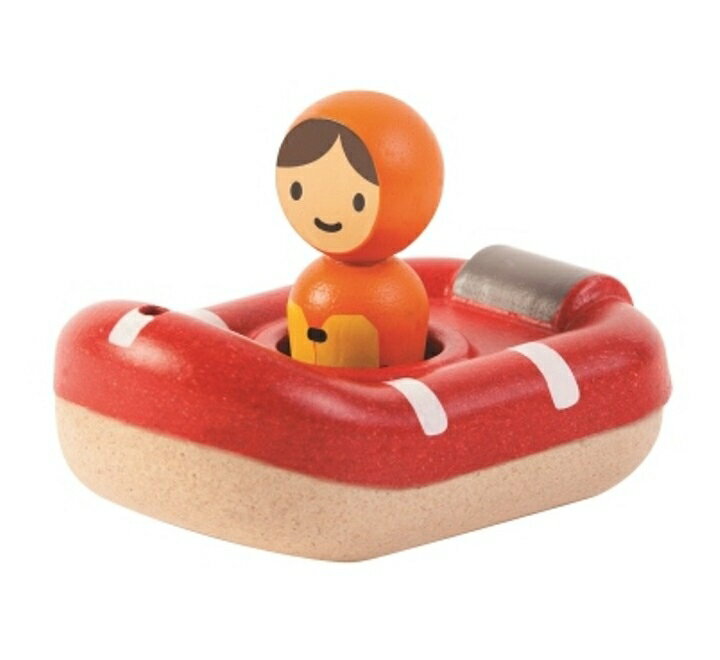 【プラントイ・PLAN TOYS】コーストガードボート COAST GUARD BOAT