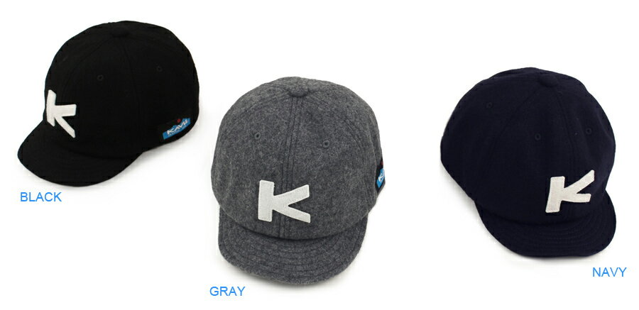 ◆メール便送料無料◆【KAVU】KAVU K'S Baseball Cap Wool カブー・キッズベースボールキャップ ウール (53-56cm)