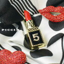 PICCIN ブローチ(Lip Stick) レディース アクセサリー ブローチ コサージュ モチーフ リップスティック ゴールド レッド