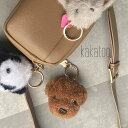 kakatoo トイプードルチャーム ムートン レディース バッグチャーム キーホルダー キーリング 動物 アニマル 犬 トイプードル 大きめ ブラウン