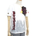 Red Monkey レッドモンキー メンズ Tシャツ 半袖 BERLIN RDMT101 プリント 刺繍 ホワイト メンズファッション