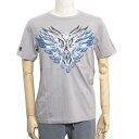 Red Monkey レッドモンキー メンズ Tシャツ 半袖 FIRE BIRD GREY RMLA009GREY プリント 刺繍 スタッズ GREY グレー ...