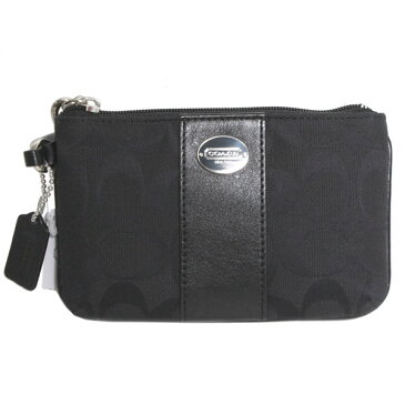 【送料無料】【正規品】COACH コーチ ポーチ LEGACY SMALL WRISTLET レガシー シグネチャー スモールWRL 48435 SBKBK