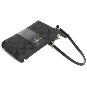 【送料無料】【正規品】COACH コーチ ポーチ LEGACY SMALL WRISTLET レガシー シグネチャー スモールWRL 48435 SBKBK