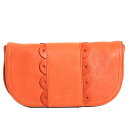 SEE BY CHLOE シーバイクロエ ポーチ POCHETTE クラッチバック POYA 9S7483 N110 316 CORAL コーラルオレンジ スカラップ 結婚式