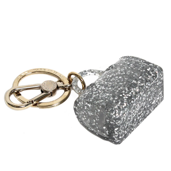 FURLA フルラ キーホルダー キーチャーム 724986 CANDY KEYRING BORSA キャンディバッグ型 COLOR SILVER ラメ入り