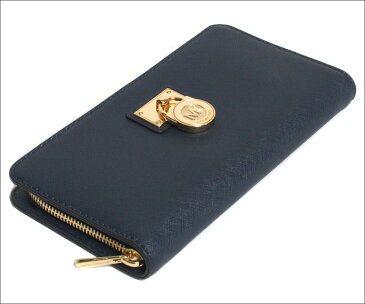 マイケルコース MICHAEL KORS ラウンドファスナー長財布 32T2GHMZ3Y 406　LG ZIP AROUND LEATHER NAVY ネイビー レディース 財布 【楽ギフ_包装】