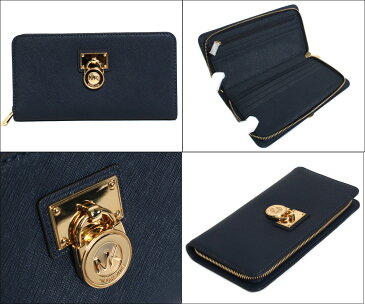 マイケルコース MICHAEL KORS ラウンドファスナー長財布 32T2GHMZ3Y 406　LG ZIP AROUND LEATHER NAVY ネイビー レディース 財布 【楽ギフ_包装】