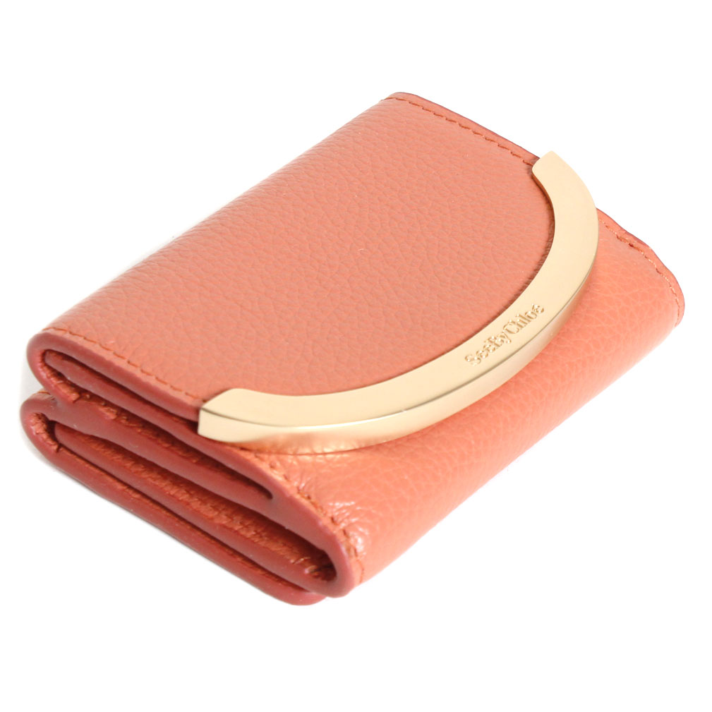 シーバイクロエ バッグ SEE BY CHLOE シーバイクロエ コンパクト財布 COMPACT WALLET LIZZIE CHS19AP891349 892 TAN APRICOT