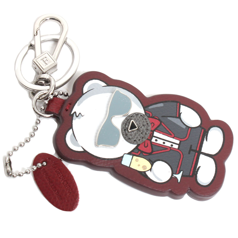 FURLA フルラ キーホルダー キーチャーム 1045510 R RY84 W05 MAN KUMAFLAGE TONI CILIEGIA