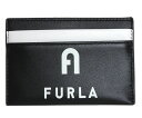 FURLA フルラ FURLA IRIS カードケース　名刺入れ WP00173 P1900 NERO/TALCOブラック【楽ギフ_包装】