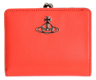 【送料無料】Vivienne Westwood ヴィヴィアンウエストウッド 折り財布 DERBIE WALLET WITH FRAME POCKET 口金二つ折り財布 51010020 41946 H401 RED(オレンジ)【楽ギフ_包装】