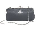 【送料無料】Vivienne Westwood ヴィヴィアンウエストウッド LOGO DOUBLE FRAME PURSE WITH CHAIN 52020044 02025 K401 BLUE クラッチ&チェーンショルダーバッグ Victoria ブルー