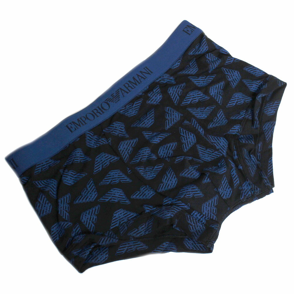 EMPORIO ARMANI エンポリオアルマーニ TRUNK 111389 9A506 68920 トランクス アンダーウエアーBLACK/BLUE メンズ