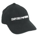 【送料無料】EMPORIO ARMANI エンポリオアルマーニ CAP 帽子 キャップ 627901 CC994 0020　ブラック メンズ レディース ユニセックス