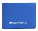 アルマーニ 【送料無料】EMPORIO ARMANI エンポリオアルマーニ 二つ折り財布 Y4R165 Y020V 80070 BLUE ブルー メンズ レディース ユニセックス【父の日】【ラッピング無料】