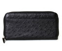 Ostrich オーストリッチフルポイント 長財布(ラウンド) ブラック OR_WALLET_RD_BLK