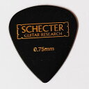 SCHECTER　ピック　セルロイド　ティアドロップ　ブラック