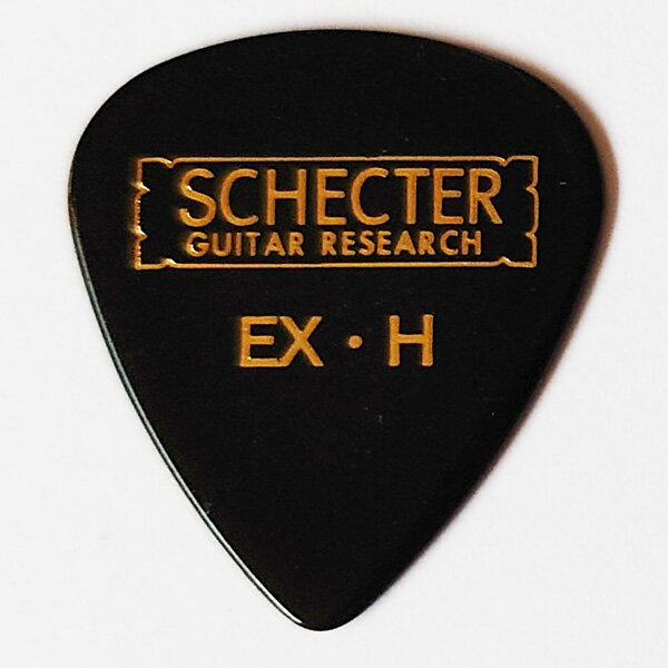 SCHECTER　ピック　セルロイド　ティアドロップ　ブラック