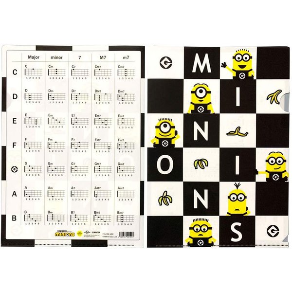 KIWAYA MINIONS File MN-U02 ウクレレコード付クリアファイル