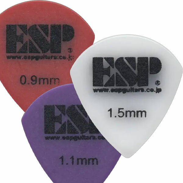 ESP　ピック　ポリアセタル　サンドグリップ　ジャズ・シェイプ