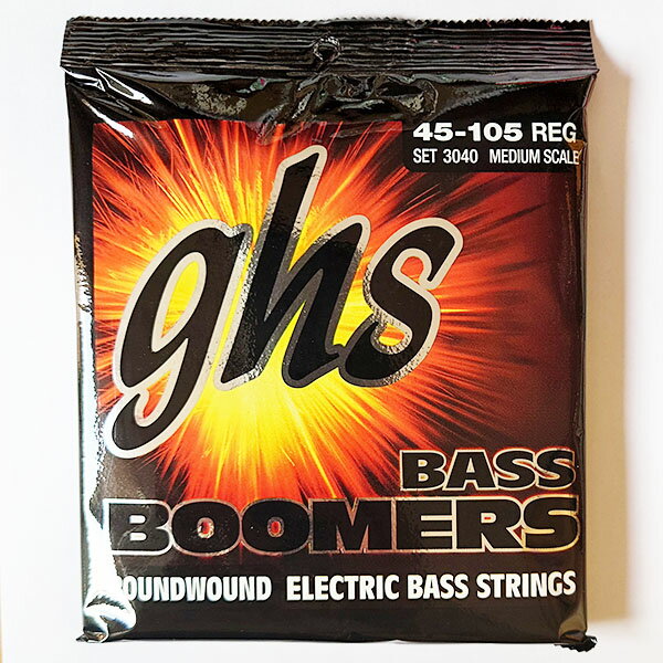GHS 3040 エレキベース弦 Bass Boomers Medium Scale 045-105