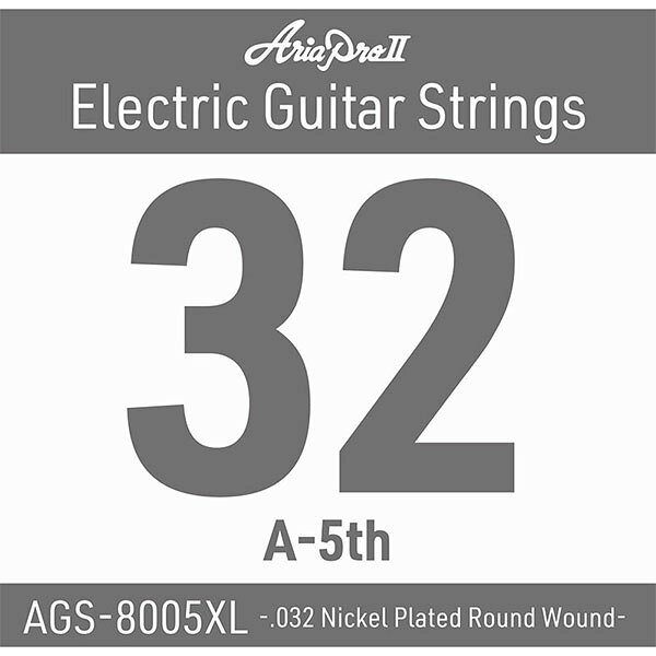 Electric Guitar Strings - AriaProII アリアプロツー エレキギター弦 AGS-8005XL (.032W)　エクストラライト5弦(バラ弦)