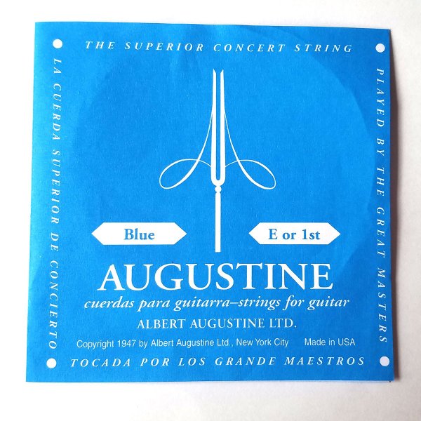 Augustineクラシックギター弦　ブルー　1弦