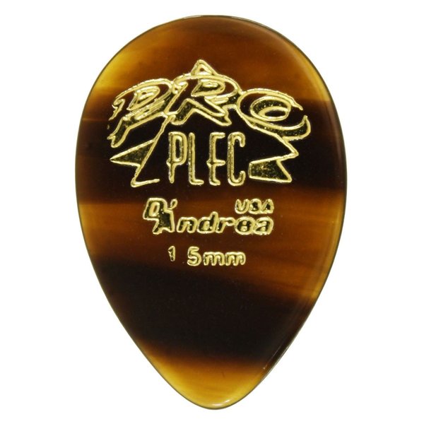 ダンドレア　プロプレック PRO-358 PRO PLEC-PREMIUM PROFESSIONAL PICKS- スムースなリリースを実現する為、しっかりと磨き上げられた1.5mm厚のピック。 エッジも滑らかに加工され独特なトーンを生み出します。エンボス加工されたロゴによる適度なグリップ感も魅力です。 形状：358(SMALL POINTED TEARDROP:JAZZ PREFERENCE) 厚み：1.50mm 販売単位：1枚ダンドレアは1922年からピックと楽器用アクセサリーを製造するアメリカのブランドです。 　