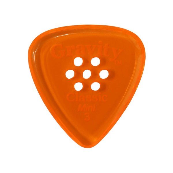 GRAVITY GUITAR PICKS ピック クラシック・ミニ　マルチホール ［3.0 mm with Multi-Hole, Orange］ 高級