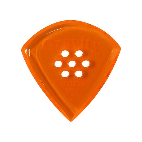Rakuten - GRAVITY GUITAR PICKS ピック　サンライズ　ミニ　マルチホール　［3.0 mm with Multi-Hole, Orange］　高級